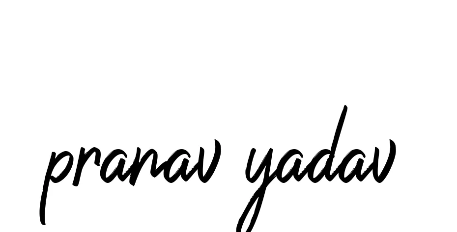 Handwritten Signature for Pranav-yadav - Style 149 Online