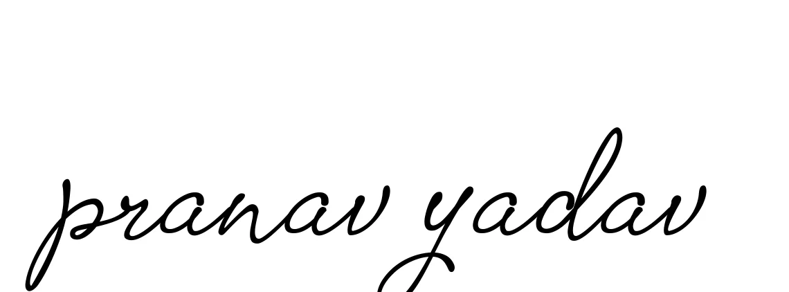 Handwritten Signature for Pranav-yadav - Style 151 Online