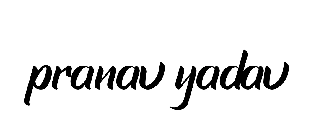 Handwritten Signature for Pranav-yadav - Style 153 Online