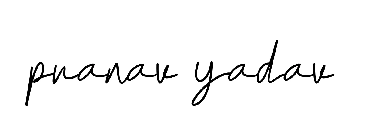 Handwritten Signature for Pranav-yadav - Style 155 Online