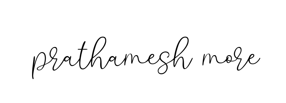 Handwritten Signature for Prathamesh-more - Style 147 Online