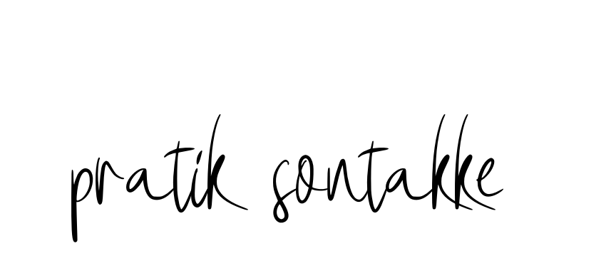 Handwritten Signature for Pratik-sontakke - Style 146 Online