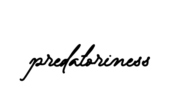 Handwritten Signature for Predatoriness - Style 138 Online