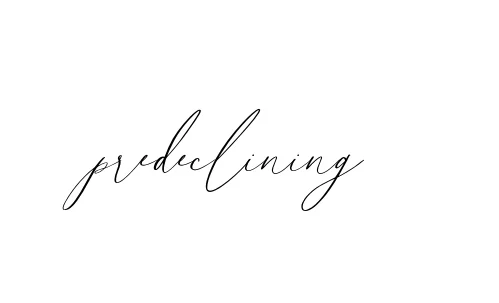 Handwritten Signature for Predeclining - Style 134 Online
