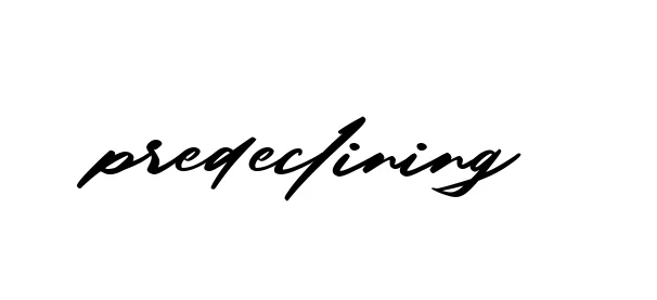 Handwritten Signature for Predeclining - Style 140 Online