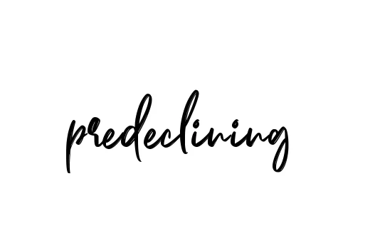 Handwritten Signature for Predeclining - Style 141 Online