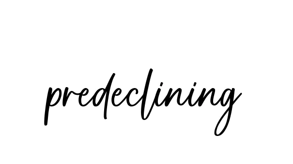 Handwritten Signature for Predeclining - Style 142 Online