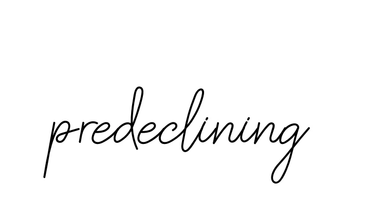 Handwritten Signature for Predeclining - Style 145 Online