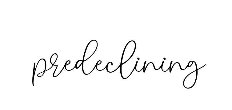 Handwritten Signature for Predeclining - Style 147 Online