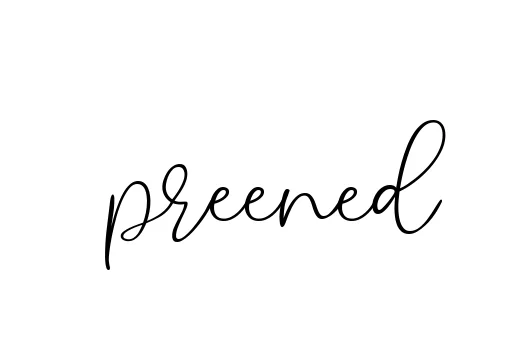 Handwritten Signature for Preened - Style 147 Online