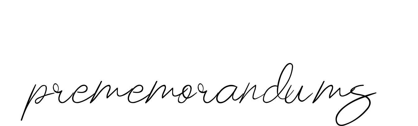 Prememorandums signature
