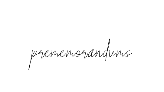 Prememorandums signature