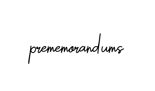Prememorandums signature