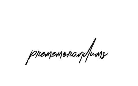 Prememorandums signature