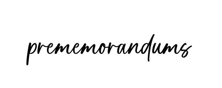 Prememorandums signature