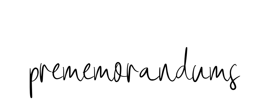 Prememorandums signature