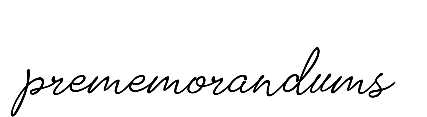 Prememorandums signature
