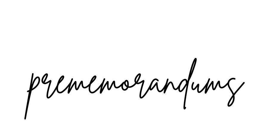 Prememorandums signature