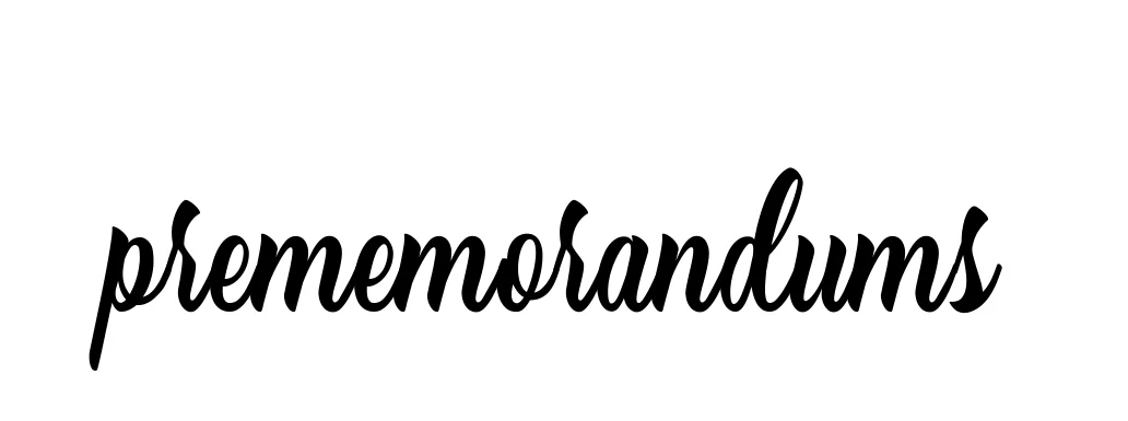 Prememorandums signature