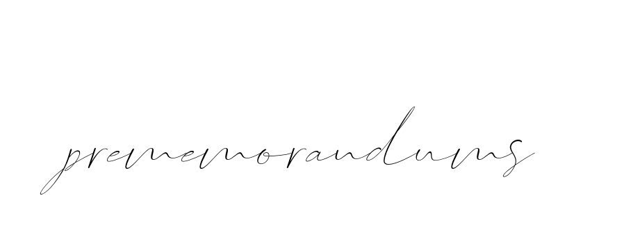 Prememorandums signature
