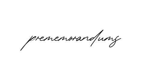Prememorandums signature