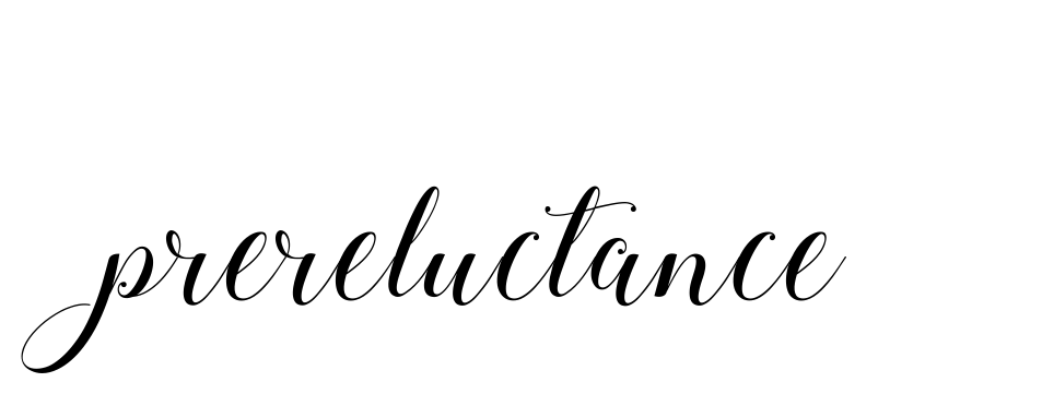 Handwritten Signature for Prereluctance - Style 144 Online
