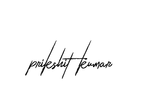 Handwritten Signature for Prikshit-kumar- - Style 133 Online