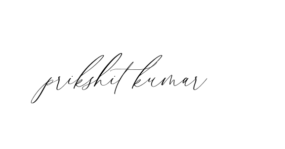Handwritten Signature for Prikshit-kumar- - Style 134 Online