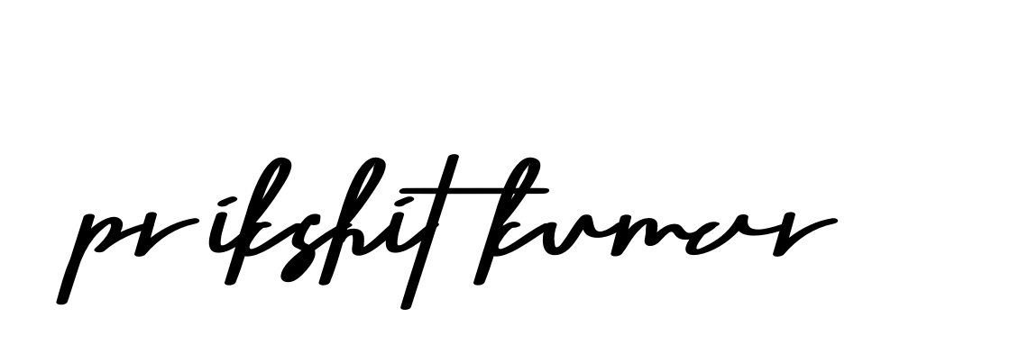 Handwritten Signature for Prikshit-kumar- - Style 135 Online
