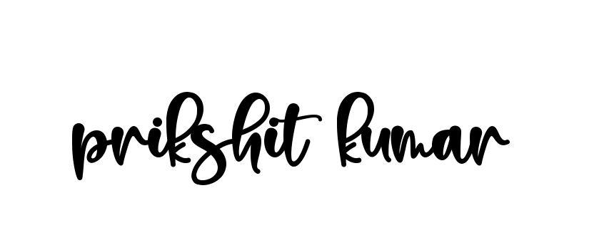 Handwritten Signature for Prikshit-kumar- - Style 136 Online
