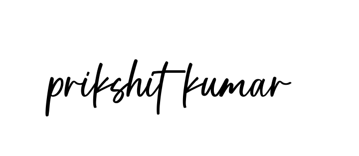 Handwritten Signature for Prikshit-kumar- - Style 142 Online
