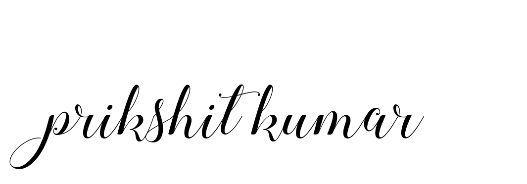 Handwritten Signature for Prikshit-kumar- - Style 144 Online