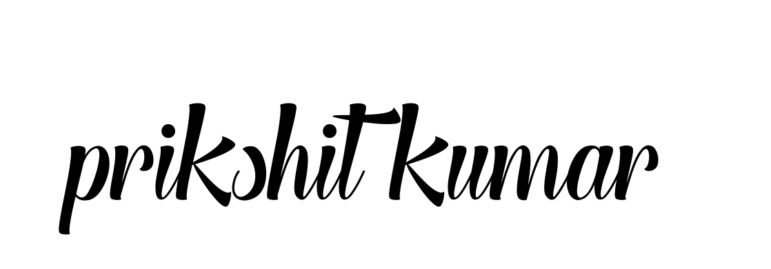 Handwritten Signature for Prikshit-kumar- - Style 148 Online