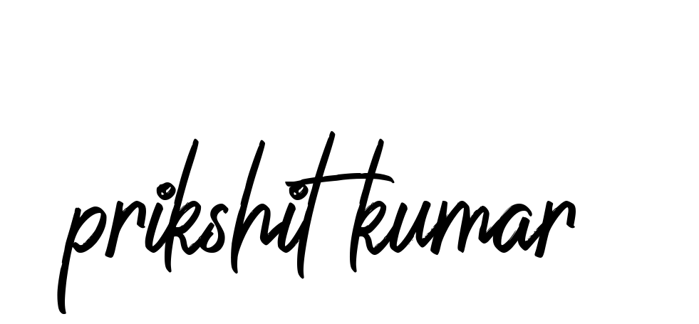 Handwritten Signature for Prikshit-kumar- - Style 149 Online