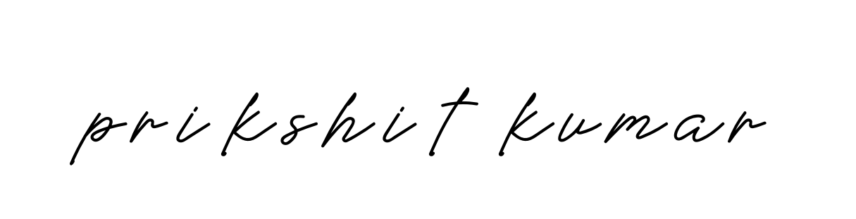 Handwritten Signature for Prikshit-kumar- - Style 152 Online