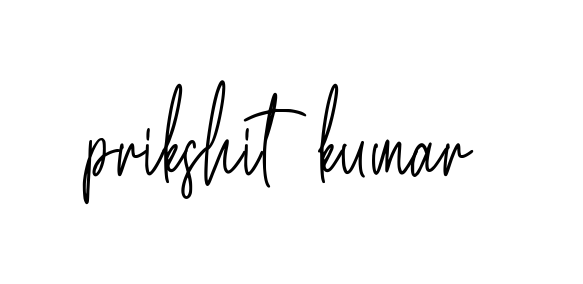 Handwritten Signature for Prikshit-kumar- - Style 154 Online