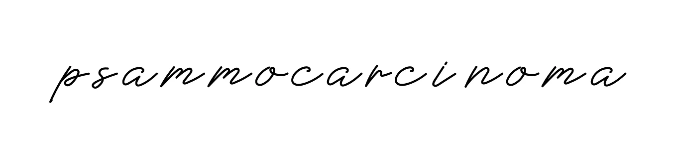 Handwritten Signature for Psammocarcinoma - Style 152 Online