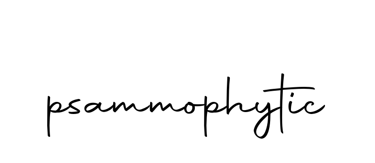 Psammophytic signature