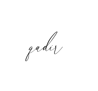 Handwritten Signature for Qadir- - Style 134 Online