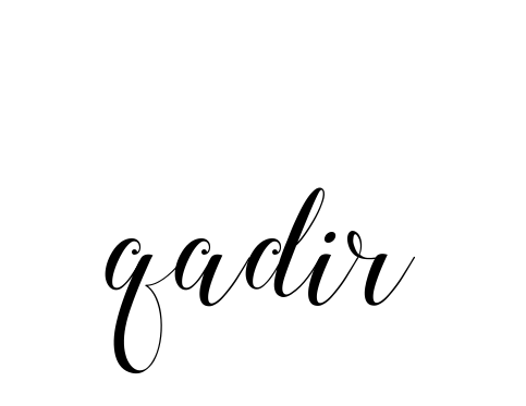 Handwritten Signature for Qadir- - Style 144 Online
