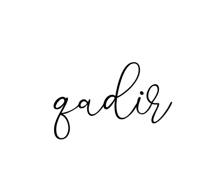 Handwritten Signature for Qadir- - Style 147 Online
