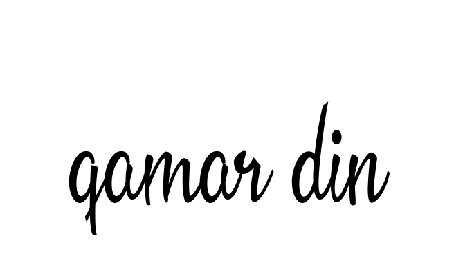 Qamar-din signature