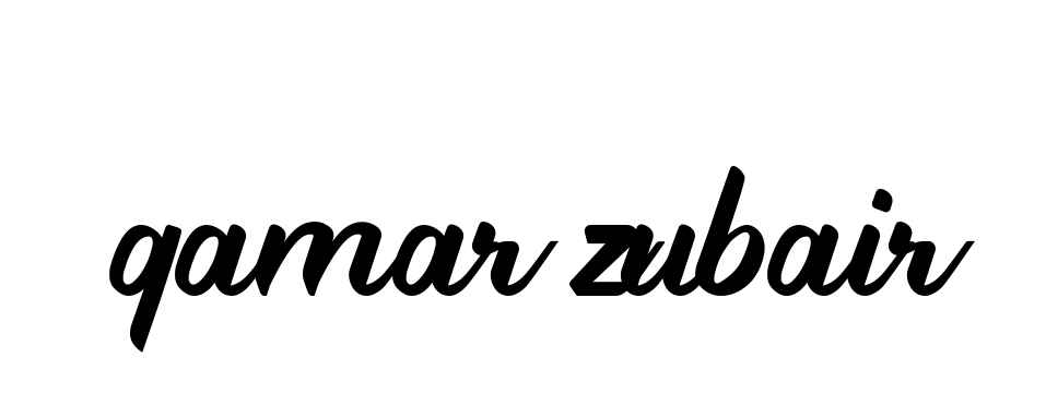 Qamar-zubair signature