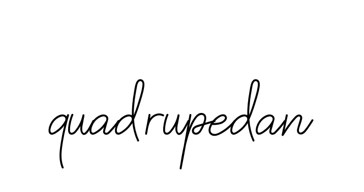 Handwritten Signature for Quadrupedan - Style 145 Online