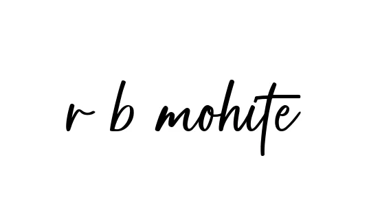 Handwritten Signature for R-b-mohite - Style 142 Online