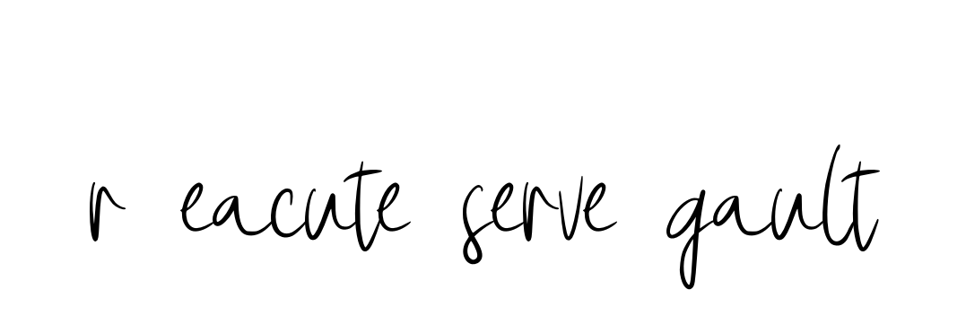 Handwritten Signature for R-eacute-serve-gault - Style 146 Online