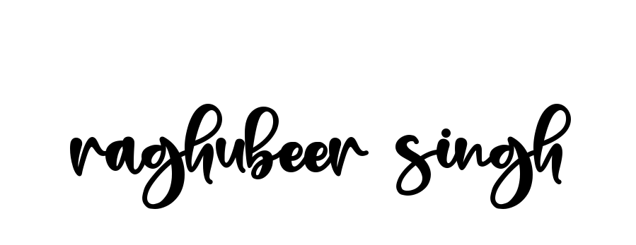 Handwritten Signature for Raghubeer-singh - Style 136 Online