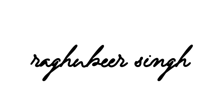 Handwritten Signature for Raghubeer-singh - Style 138 Online