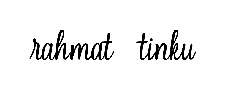 Rahmat--tinku signature