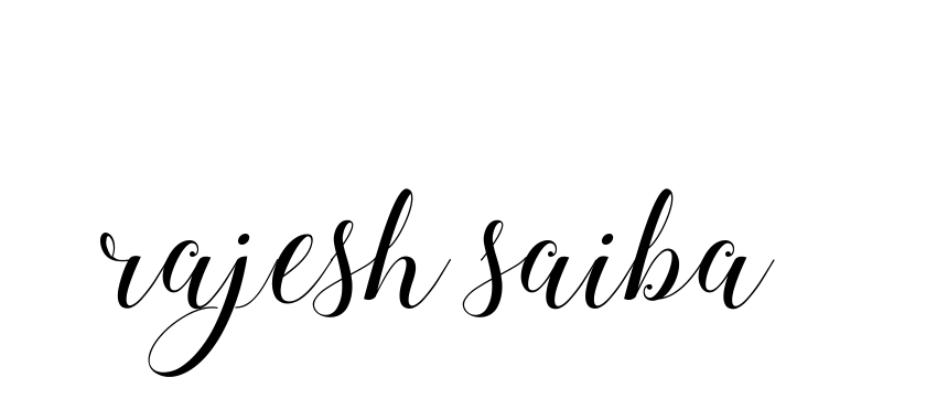 Handwritten Signature for Rajesh-saiba- - Style 144 Online